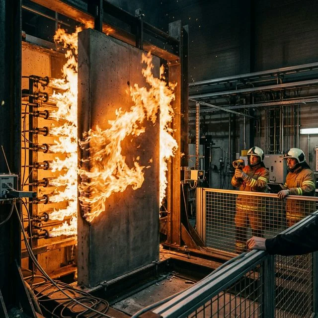 GOGER concrete wall panel in an independent fire-resistance test