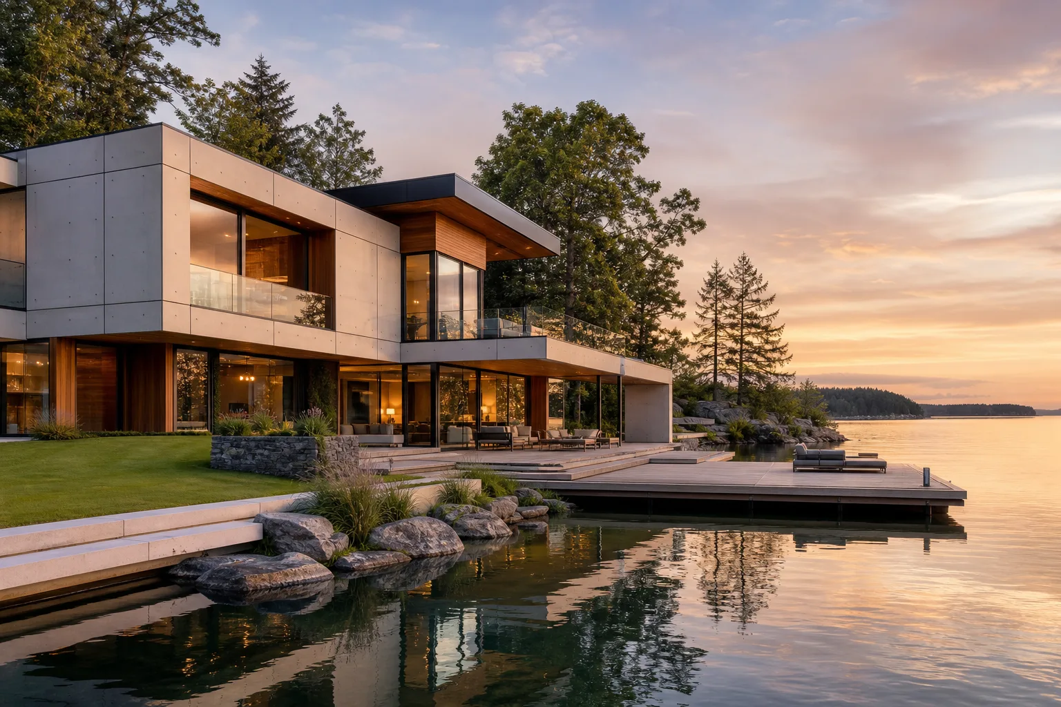 Right on the water, built to last